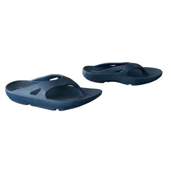 HUHV Sandals Navy Men's Size 10 Stylish Navy Sandals Flip Flops - Picture 3 of 9